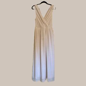 Joie Flowy Silk Floor Length Ivory Gown, Size S